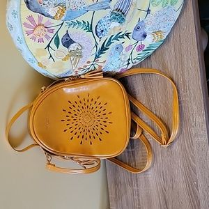 Yellow fashion backpack